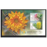 Australia 2022 Canberra Stamp Show Silver Overprint On Botanic Gardens Mini Sheet MUH