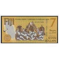 Fiji 2022 Tokyo Olympics Rugby 7s Success Commemorative $7 Banknote 