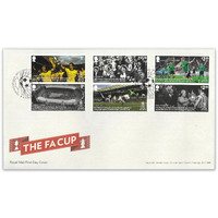 Great Britain 2022 The FA Cup Set of 6 Stamps on First Day Cover