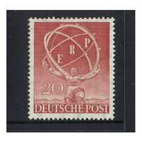 Germany-West Berlin: 1950 20pf "ERP" Single Stamp Scott 9N68 MLH #EU155
