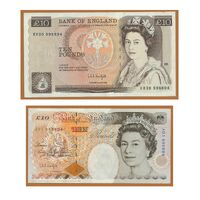 Great Britain £10 Banknotes Pair of First & Last Run KR30/A01 Matching Serials