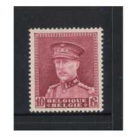 Belgium: 1931 King 10f Claret Single Stamp Scott 236 MLH #EU156