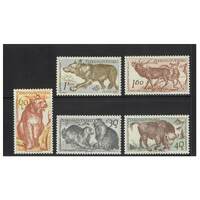 Czechoslovakia: 1959 Tatra Park Animals Set of 5 Stamps Michel 1153/57 MUH #EU161