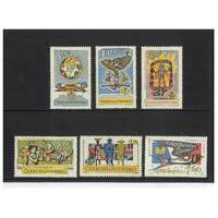 Czechoslovakia: 1962 "PRAGA 1962" (5TH) Set of 6 Stamps Michel 1355/59 MUH #EU161