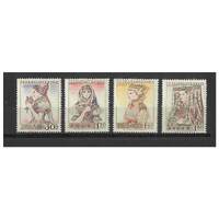 Czechoslovakia: 1956 Costumes Set of 4 Stamps Michel 994/97 MLH #EU162