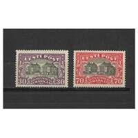Estonia: 1924 Theatre Set of 2 Stamps Michel 55/56 MLH #EU164