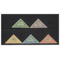 Estonia: 1925 Air Triangle Perf Set of 5 Stamps Michel 48A/52A MUH #EU164