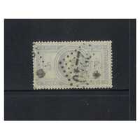 France: 1869 Napoleon 5F Single Stamp Scott 37 Nice used with Diamond "2240" Cancel #EU165