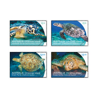 Christmas Island 2021 Turtles Set of 4 Stamps MUH