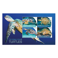 Christmas Island 2021 Turtles Mini Sheet of 4 Stamps MUH
