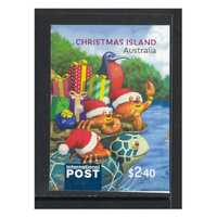 Christmas Island 2021 Christmas - Santa & Friends Self-adhesive International Post Stamp Ex Booklet MUH