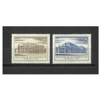 Austria: 1955 Vienna Theatres Set of 2 Stamps Michel 1020/21 MUH #EU168