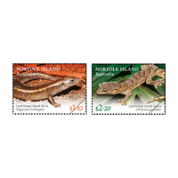 Norfolk Island 2021 Lizards Set of 2 Stamps MUH
