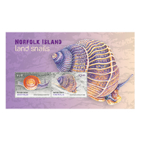 Norfolk Island 2021 Land Snails Mini Sheet of 2 Stamps MUH