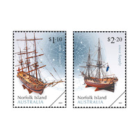 Norfolk Island 2021 Museum: Maritime Models/Ships Set of 2 Stamps MUH