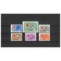 Hungary: 1957 Hospitals Surtax Set of 6 Stamps Scott CB17/22 MUH #EU173