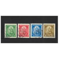 Hungary: 1932 Madonna and Child Set of 4 Stamps Scott 462/65 FU #EU173