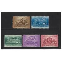 Hungary: 1936 Recapture of Budapest Set of 5 Stamps Michel 538/42 MUH #EU174