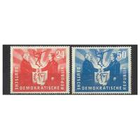 Germany-East: 1951 Polish Visit Set of 2 Stamps Michel 284/85 MUH #EU177