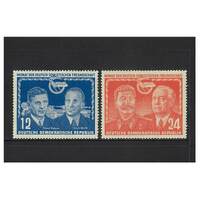 Germany-East: 1951 DDR-USSR Friendship Set of 2 Stamps Michel 296/97 MUH #EU177