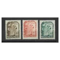 Poland: 1953 Road Race Set of 3 Stamps Michel 799/801 MUH #EU179
