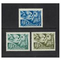 Slovakia: 1942 Postal Congress Set of 3 stamps Scott 74/76 MUH #EU183
