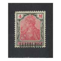 Saar: 1920 "SAARGEBIET" OPT ON 4m Single Stamp Michel 49 MLH #EU188