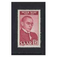 Saar: 1950 Peter Wust Single Stamp Michel 290 MUH #EU188