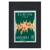 Andorra (Spanish): 1972 Europa Scott 62 Fresh MUH #EU189