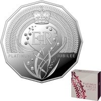 Australia 2022 Platinum Jubilee of HM QEII 50c Silver Proof Coin