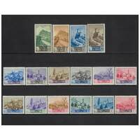 San Marino: 1949-1950 San Marino Views Set of 16 Stamps Michel 409/22, 440/41 MLH #EU190
