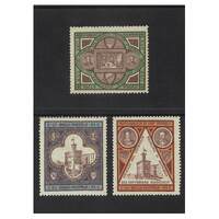 San Marino: 1894 New Government Palace Set of 3 Stamps Michel 23/25 MLH #EU191