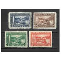 San Marino: 1932 Electric Railway Set of 4 Stamps Michel 180/83 MUH #EU191