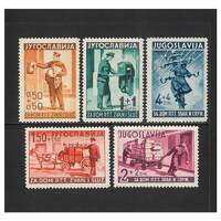 Yugoslavia: 1940 Postal Fund Set of 5 Stamps Michel 408/12 MUH #EU198