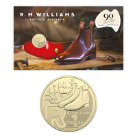 Australia 2022 R.M. Williams Stamp & $1 UNC Coin Cover - PNC