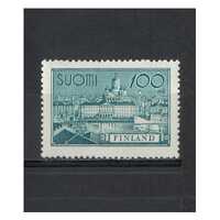 Finland: 1958 100m Harbour in Bluish Green Single Stamp Michel 496 MUH #EU200