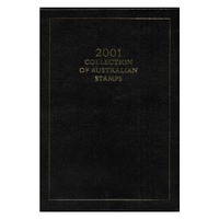 Australia 2001 Executive Year Book of Stamps Collection W/ Gilt-Edged Pages MUH