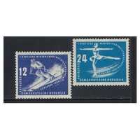 Germany-East: 1950 Winter Sports Set of 2 Stamps Scott 51/52 MUH #EU205