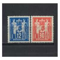 Germany-East: 1949 Postal Workers Set of 2 Stamps Scott 49/50 MUH #EU205