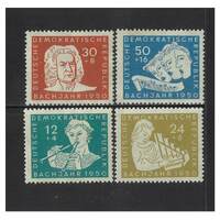Germany-East: 1950 "Bach Year" Set of 4 Stamps Scott B17/20 MUH #EU205