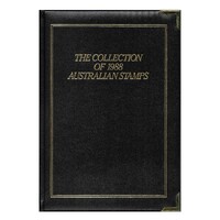 Australia 1988 Executive Year Book of Stamps Collection W/ Gilt-Edged Pages MUH