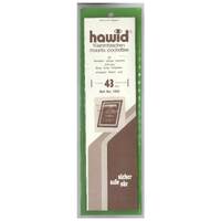 Hawid Stamp Mounts Standard - Black Background 43x210mm Top Opening Pack of 25