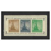 Germany-Russian Zone: Thuringia: 1945 Fir Trees Mini Sheet Scott 16N3a MLH #MS274