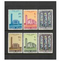 Ruanda-Urundi: 1961 Cathedral Set of 6 Stamps MUH #RW454