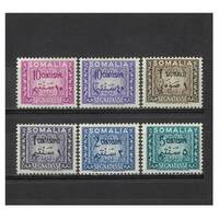 Somalia: 1950 Postage Due Set of 6 Stamps Scott J55/60 MLH #RW455