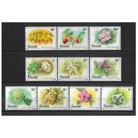Rwanda: 1981 Flowers/Plants Set of 10 Stamps Scott 1009/18 MUH #RW458