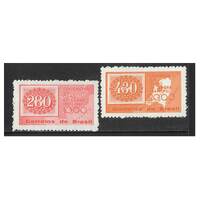 Brazil: 1961 Stamp Anniversary Set of 2 Stamps Scott 927/28 MUH #RW460