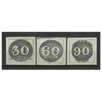 Brazil: 1943 Stamp Centenary Set of 3 Stamps Scott 609/11 MLH #RW460
