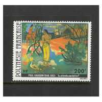 French Polynesia: 1979 200f Gauguin Painting Air SIngle Stamp Scott C169 MUH #RW462