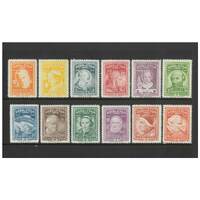 Panama: 1955 PopesSet of 12 Stamps Unlisted but see after Scott 403 MLH #RW463